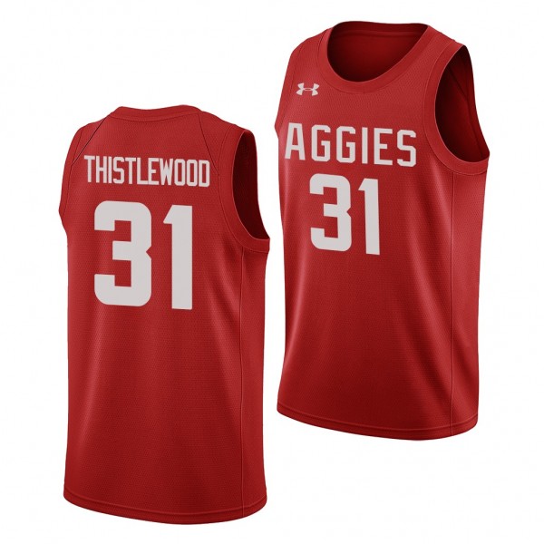 Colorado State Rams Adam Thistlewood Orange 2020-21 Aggies College Basketball Jersey