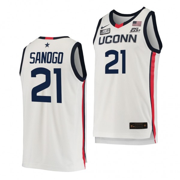 Adama Sanogo #21 UConn Huskies 2021-22 College Bas...