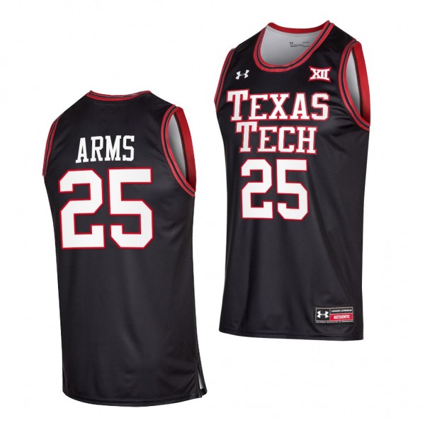 Adonis Arms #25 Texas Tech Red Raiders 2022 Colleg...