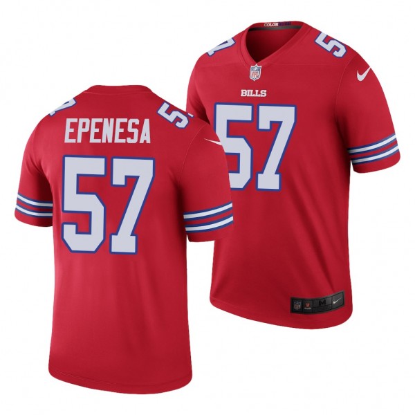 NFL AJ Epenesa Red 2020 NFL Draft Color Rush Legen...