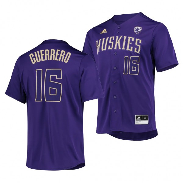 AJ Guerrero Washington Huskies 2022 College Baseball Men Jersey - Purple