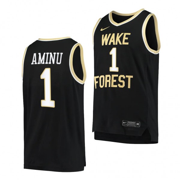 Wake Forest Demon Deacons Al-Farouq Aminu College Basketball uniform Black #1 Jersey