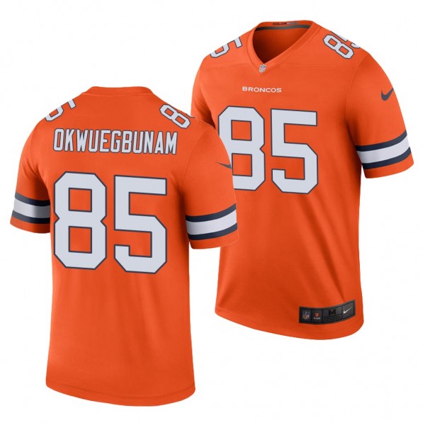Denver Broncos Albert Okwuegbunam Orange 2020 NFL ...