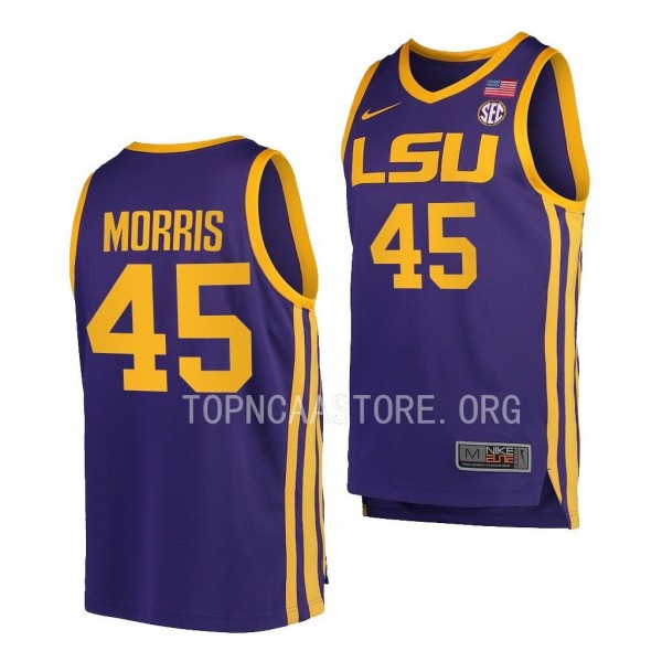 LSU Tigers Alexis Morris Purple #45 Women's Basket...