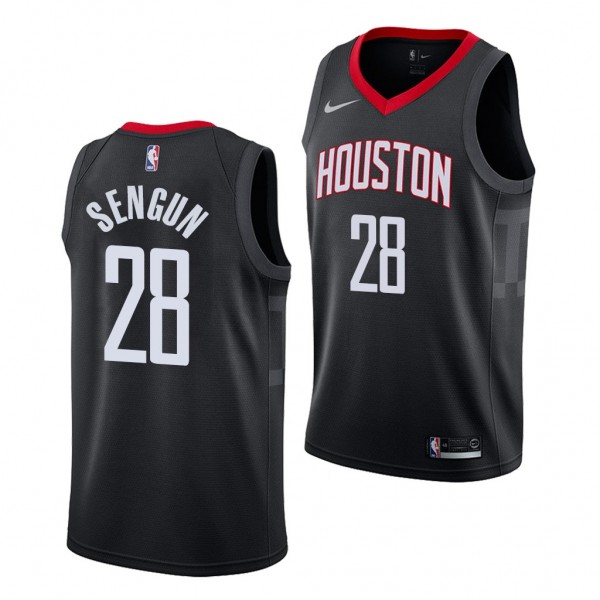Alperen Sengun Houston Rockets 2021 NBA Draft Black Jersey Statement Edition #28