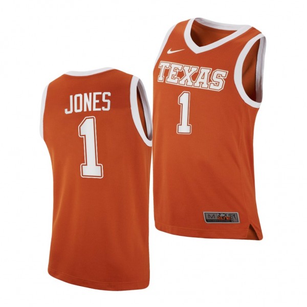 Texas Longhorns Andrew Jones Orange 2020-21 Replic...