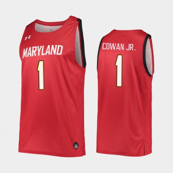 Maryland Terrapins Anthony Cowan Jr. Red 2019-20 R...