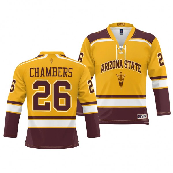 Arizona State Sun Devils Brian Chambers Ice Hockey...