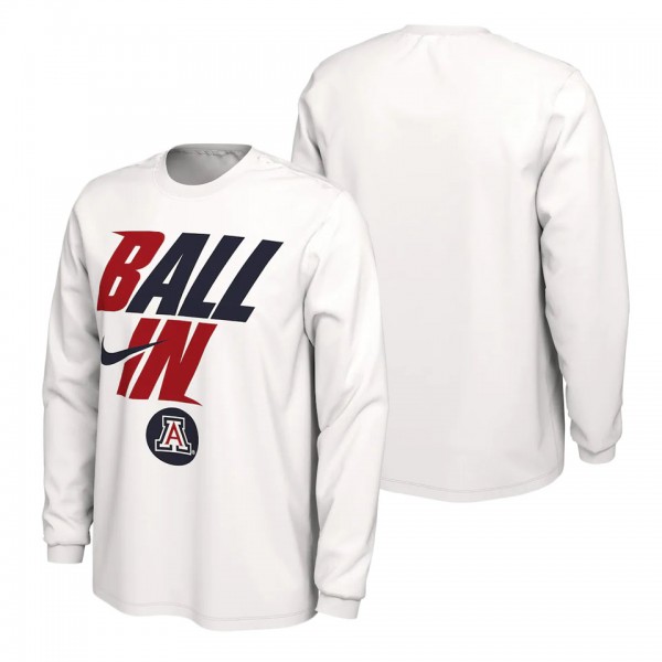 Arizona Wildcats Nike Ball In Bench T-Shirt White
