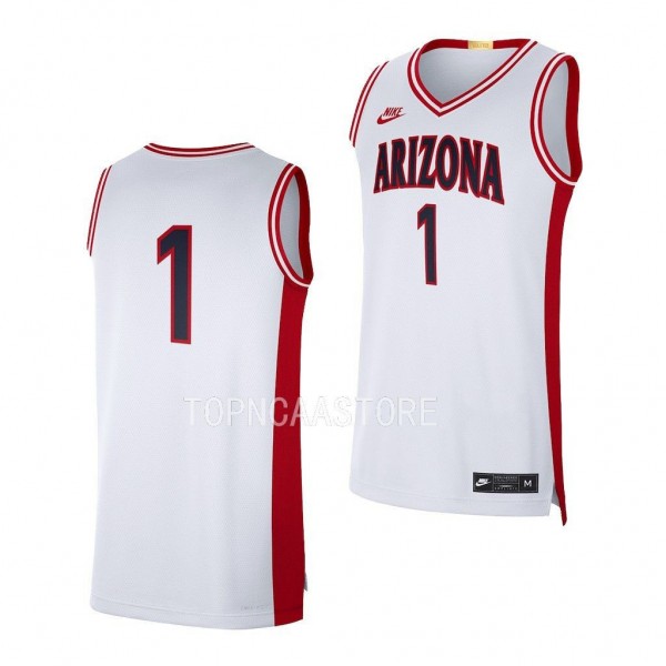 Arizona Wildcats White #1 Basketball Jersey Limite...