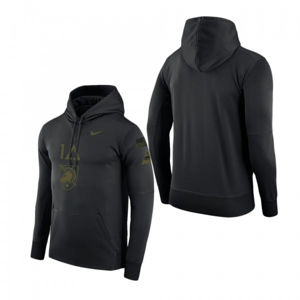 Army Black Knights 1st Armored Division Old Ironsides Rivalry Two-Hit Therma Pullover Hoodie Black