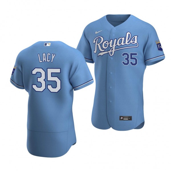 Asa Lacy Kansas City Royals 2020 MLB Draft Light Blue Jersey Alternate Authentic