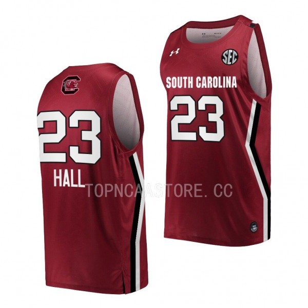 Aubryanna Hall South Carolina Gamecocks #23 Wine Women's Basketball Jersey 2022-23
