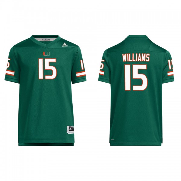 Avantae Williams Youth Miami Hurricanes adidas Tea...