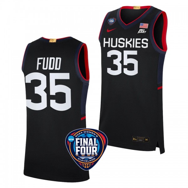 UConn Huskies Azzi Fudd Black #35 2024 NCAA March ...