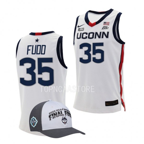 Azzi Fudd UConn Huskies #35 White Women's Basketba...