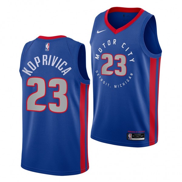Balsa Koprivica Detroit Pistons 2021 NBA Draft Blu...
