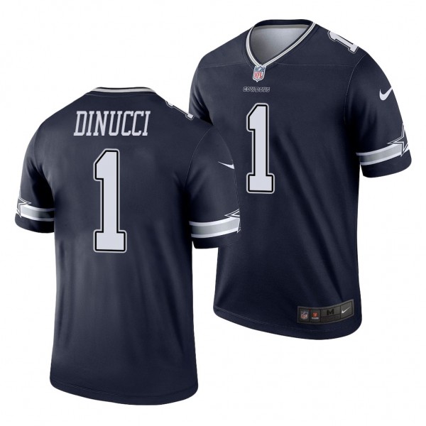 Dallas Cowboys Ben DiNucci Navy 2020 NFL Draft Leg...
