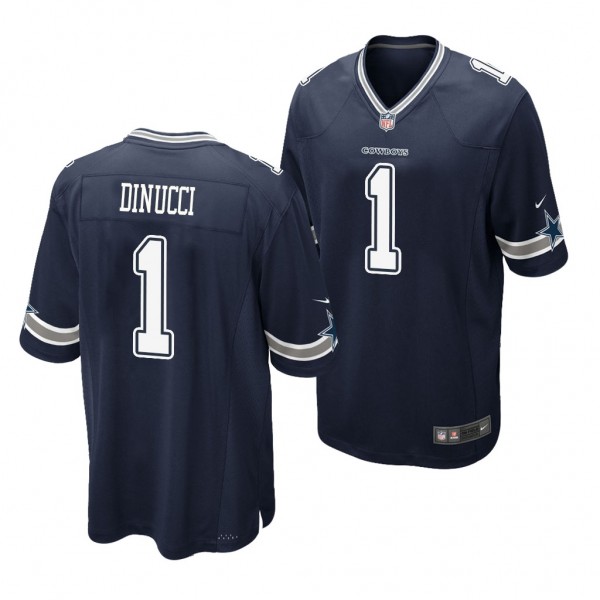 Dallas Cowboys Ben DiNucci Navy 2020 NFL Draft Game Jersey