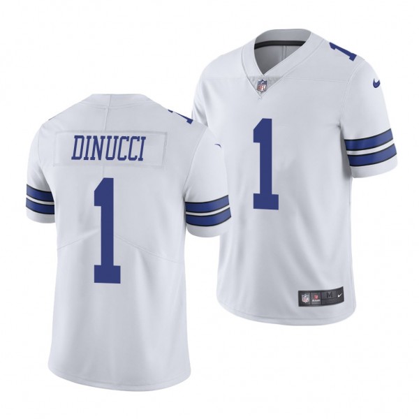 Dallas Cowboys Ben DiNucci White 2020 NFL Draft Vapor Limited Jersey