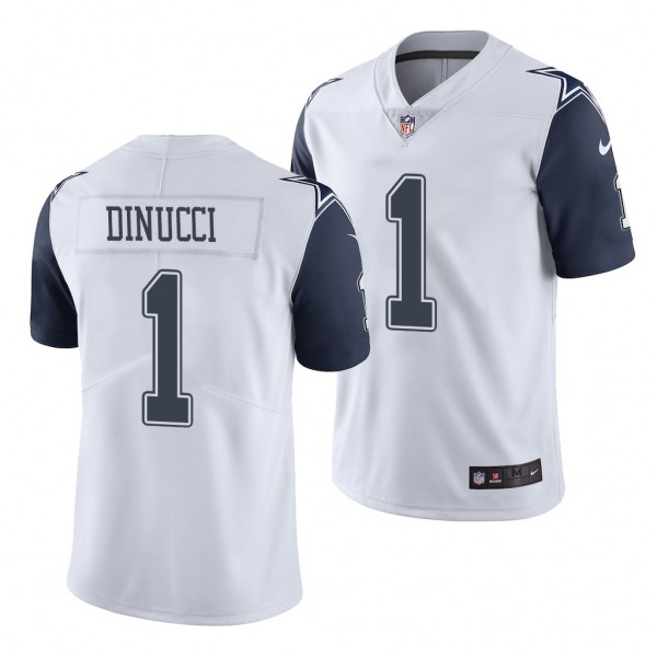 Dallas Cowboys Ben DiNucci White 2020 NFL Draft Va...