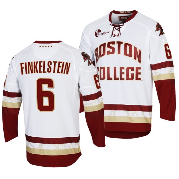 Ben Finkelstein Boston College Eagles White Replic...