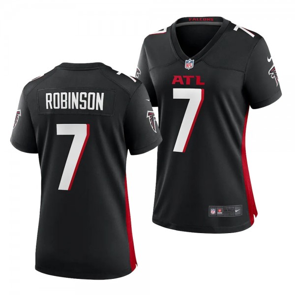 Falcons Bijan Robinson #7 2023 NFL Draft Game Blac...