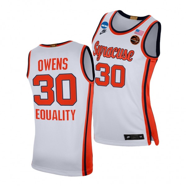 Syracuse Orange Billy Owens White 2021 March Madne...
