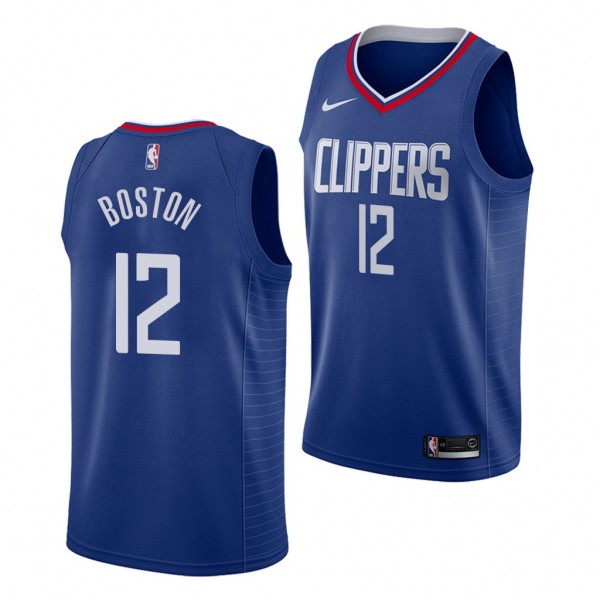 BJ Boston LA Clippers 2021 NBA Draft Blue Jersey I...