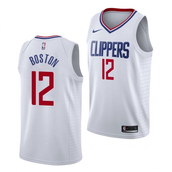 BJ Boston LA Clippers 2021 NBA Draft White Jersey ...