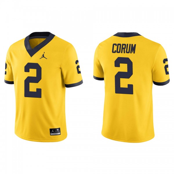 Blake Corum Michigan Wolverines Jordan Brand Alternate Game Jersey Maize