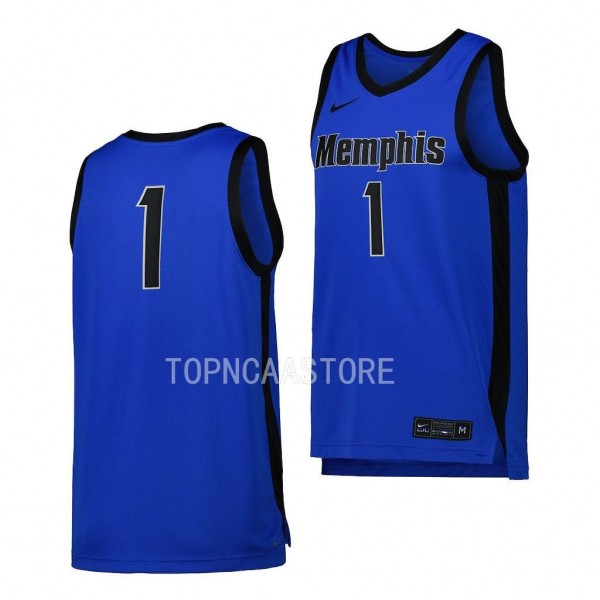 Memphis Tigers Replica Basketball #1 Blue Jersey