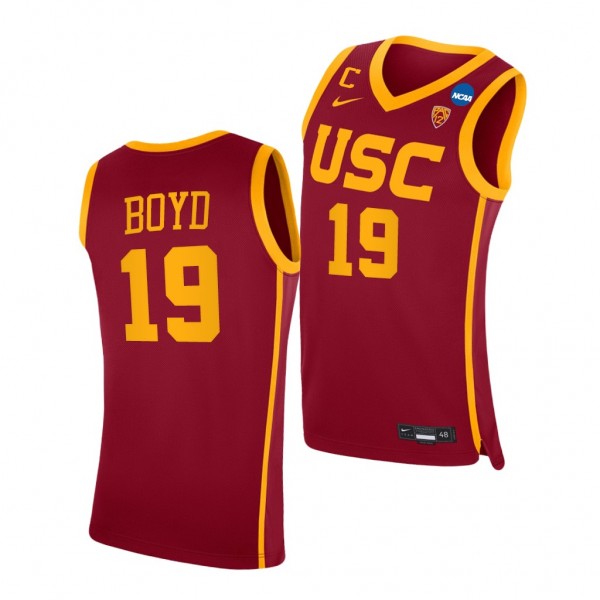 USC Trojans Bob Boyd Cardinal Retired Number PAC-1...