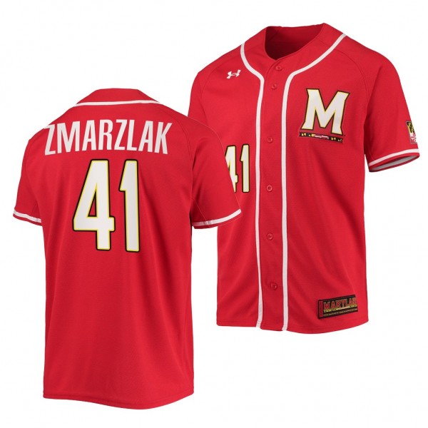 Bobby Zmarzlak Maryland Terrapins #41 Red College ...