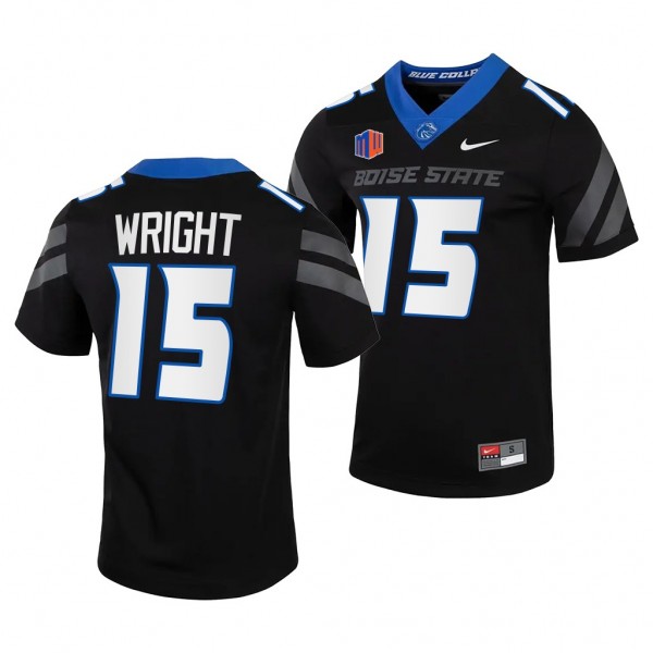 Deven Wright Boise State Broncos #15 Black Jersey ...