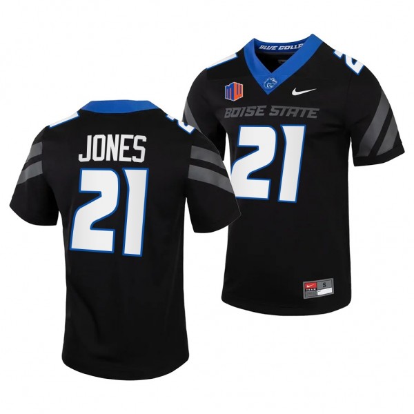 Tyreque Jones Boise State Broncos #21 Black Jersey...