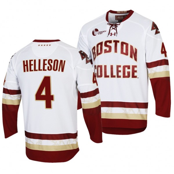 Drew Helleson Boston College Eagles 4 White Colleg...