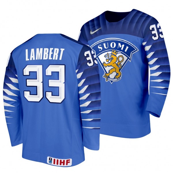 Brad Lambert #33 Finland Hockey 2022 IIHF World Ju...