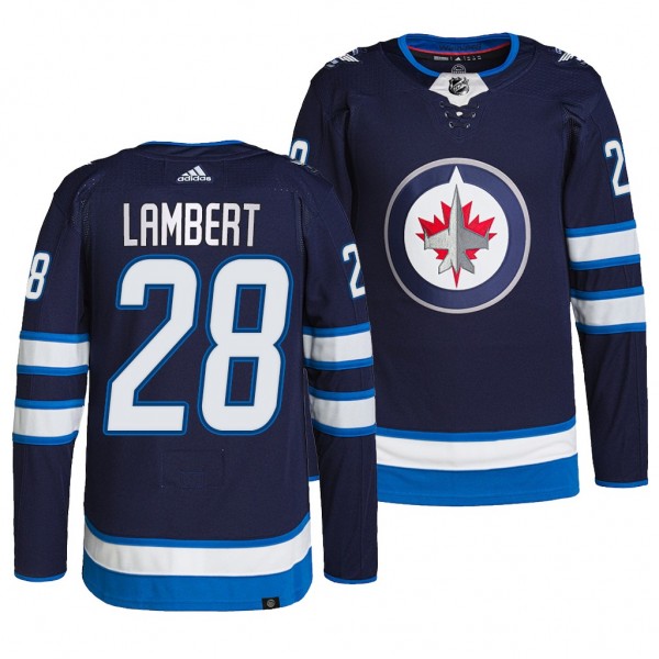 2022 NHL Draft Brad Lambert Jets #28 Navy Authenti...