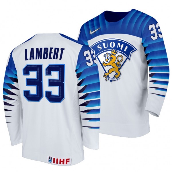 Brad Lambert #33 Finland Hockey 2022 IIHF World Ju...