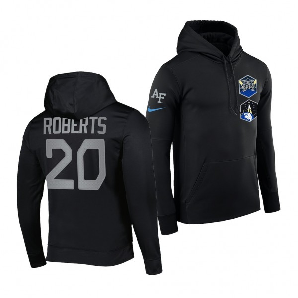 Brad Roberts Air Force Falcons Space Force Rivalry Black Badge Therma Hoodie