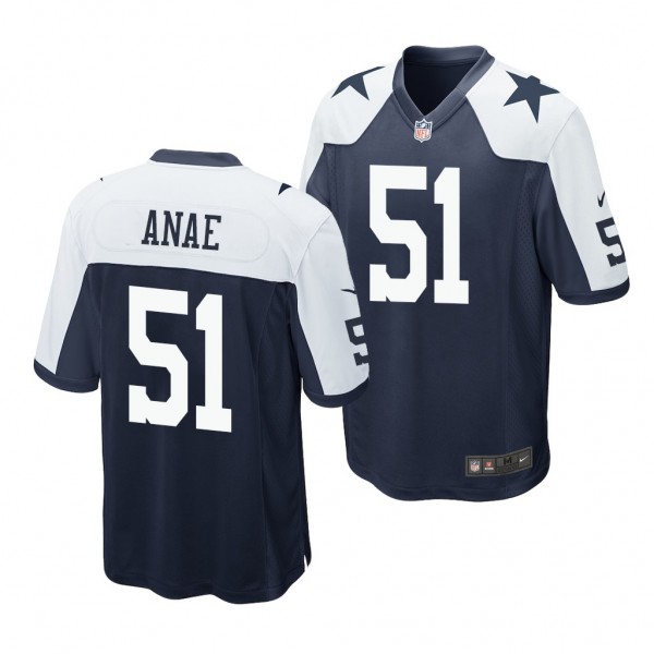 Dallas Cowboys Bradlee Anae Navy 2020 NFL Draft Al...