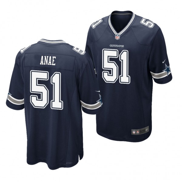 Dallas Cowboys Bradlee Anae Navy 2020 NFL Draft Ga...