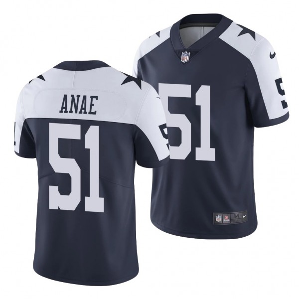 Dallas Cowboys Bradlee Anae Navy 2020 NFL Draft Alternate Vapor Limited Jersey