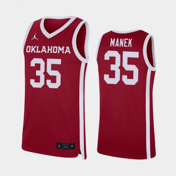 Oklahoma Sooners Brady Manek Crimson Replica Men's...