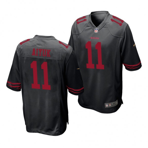 San Francisco 49ers Brandon Aiyuk Black 2020 2020 NFL Draft Men's Game Jersey