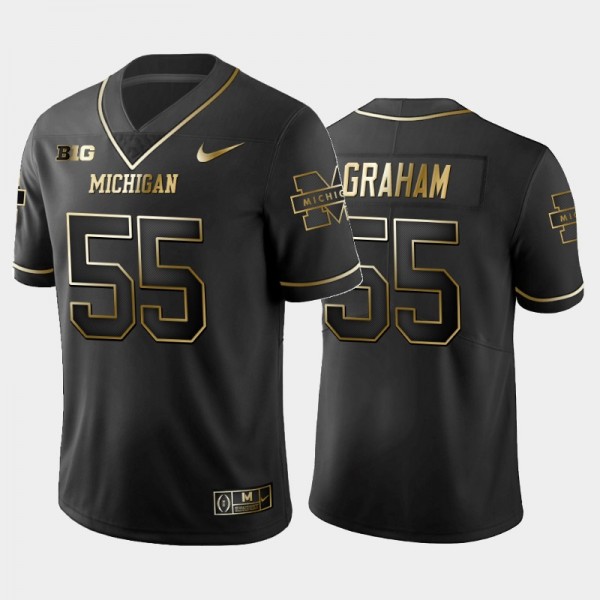 Michigan Wolverines Brandon Graham Black 2019 Gold...