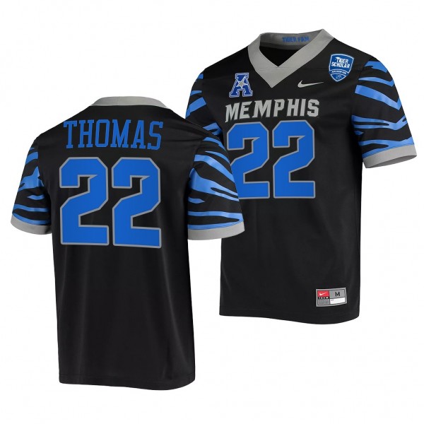 Memphis Tigers Brandon Thomas Black 2021-22 Colleg...