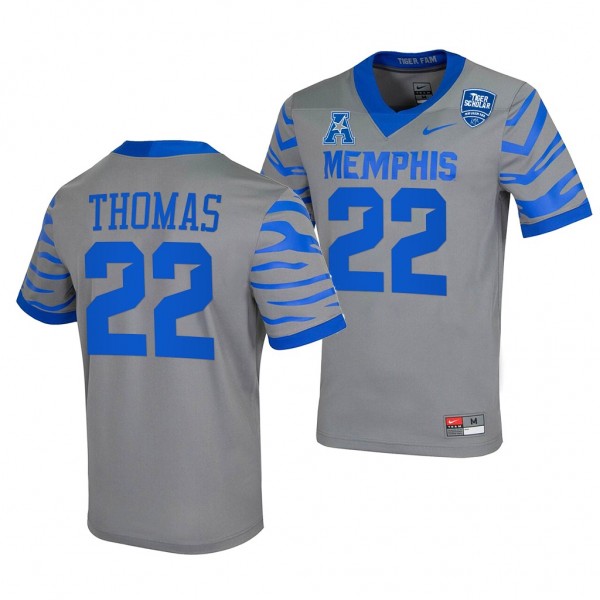 Memphis Tigers Brandon Thomas #22 Gray College Foo...