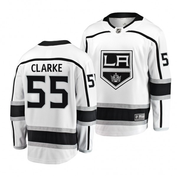 Brandt Clarke Los Angeles Kings #55 White Jersey 2...